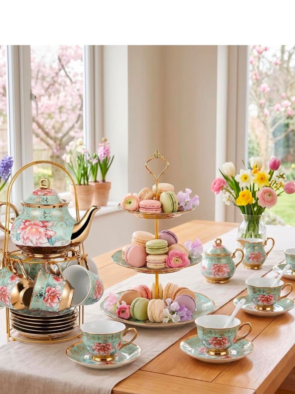 Porcelain Tea Set - Picture 3 of 6